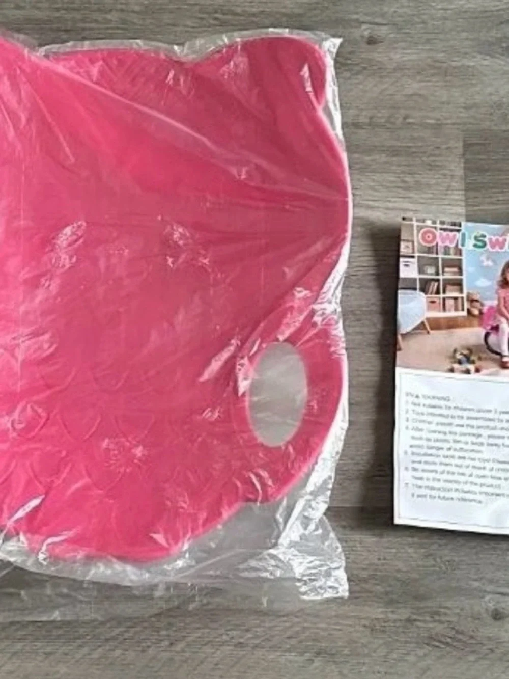 Pink Kids Spinner Seat - Comfortable Swivel Ride-On